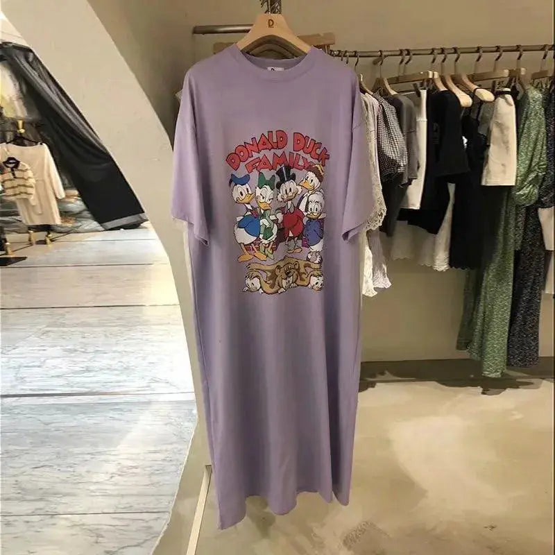 Mickey Mouse Cartoon Womens Dress Fun Stylish Summer Trend