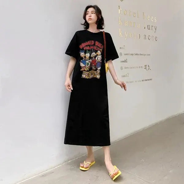 Mickey Mouse Cartoon Womens Dress Fun Stylish Summer Trend