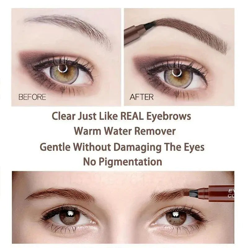 Microblade Waterproof Brow Pencil And Liquid Pen For Brows