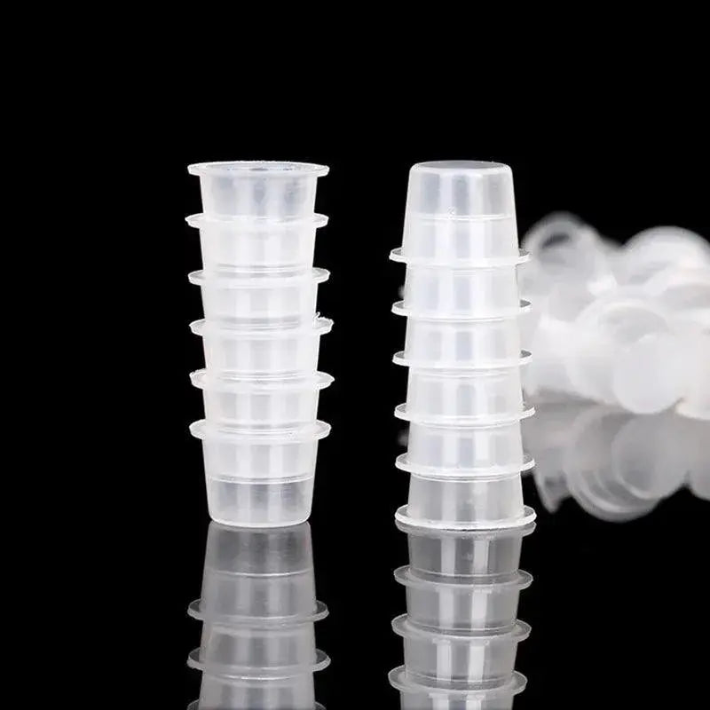 Microblading Ink Cup Set Versatile Sizes Clear Design Kit