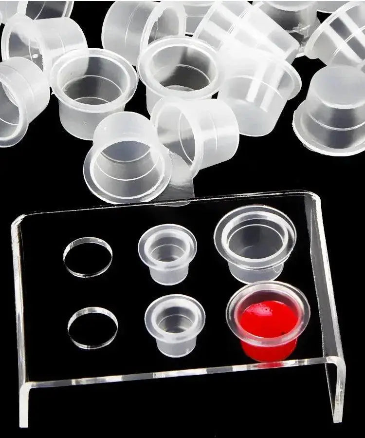 Microblading Ink Cups Set Waterproof Reusable for Precision