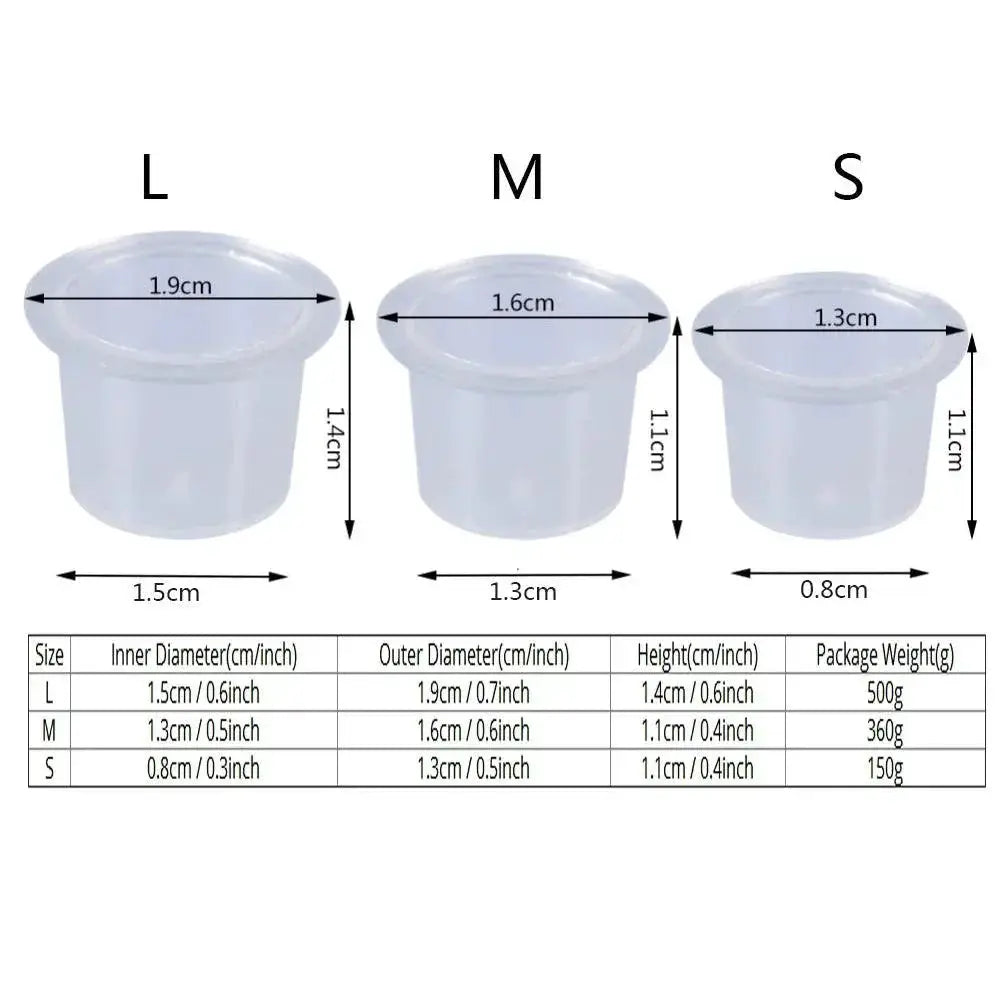 Microblading Ink Cups Set Waterproof Reusable for Precision