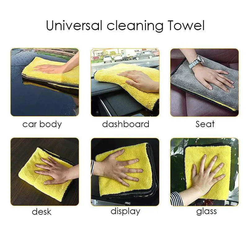 Microfiber Double Layer Cleaning Towel Premium Quality