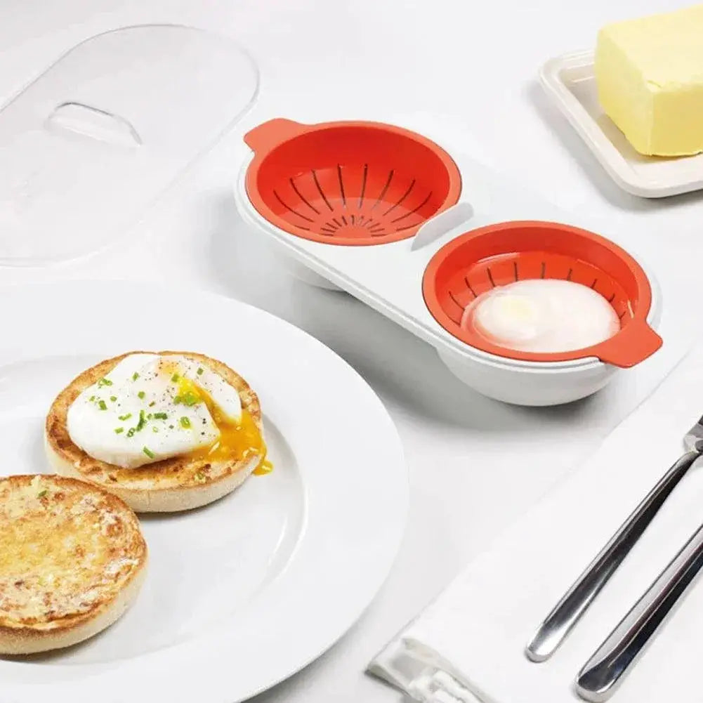 Microwave Egg Poacher Set For Quick Easy Poached Eggs