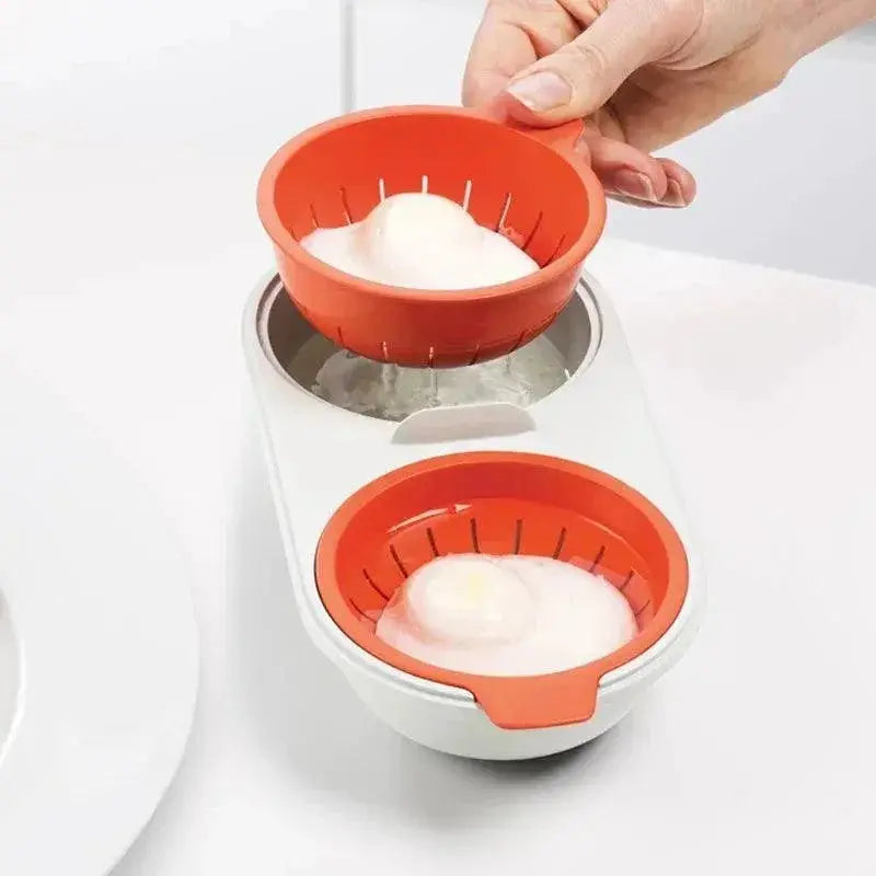 Microwave Egg Poacher Set For Quick Easy Poached Eggs