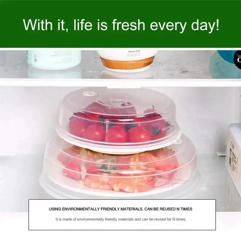 Microwave Safe Anti Splatter Lid With Steam Vents Compact