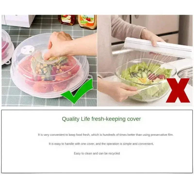 Microwave Safe Anti Splatter Lid With Steam Vents Compact
