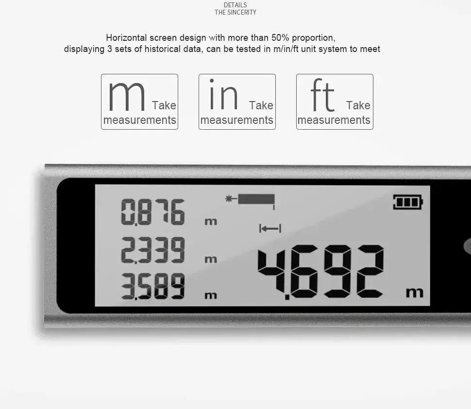 Mileseey Mini Bluetooth Laser Distance Meter Precision Tool