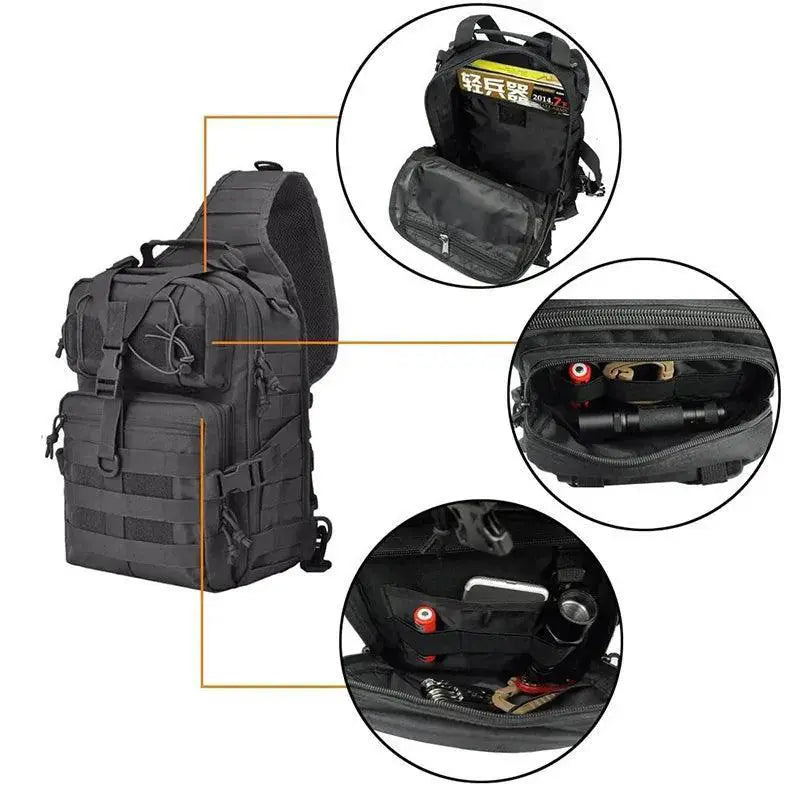 Military Tactical Backpack Waterproof Sling Bag For Outdoors