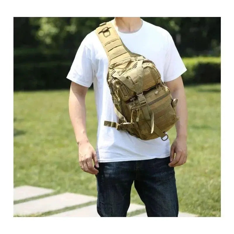 Military Tactical Backpack Waterproof Sling Bag For Outdoors