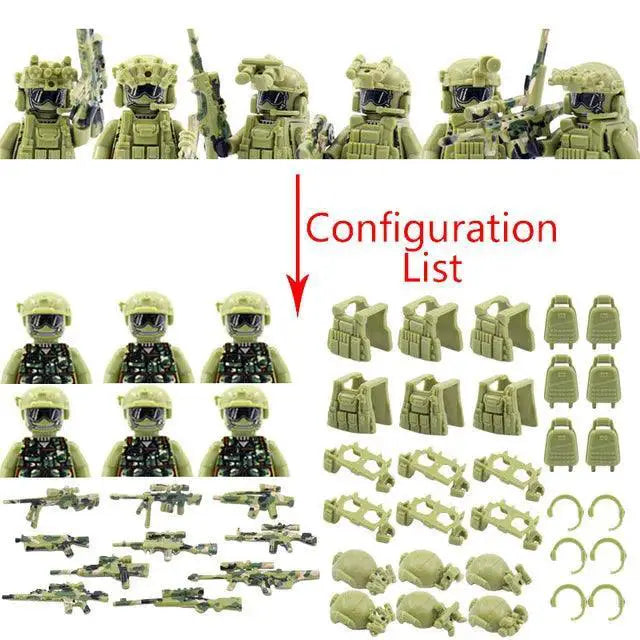 Military Building Blocks Combat Set For Creative Kids Play