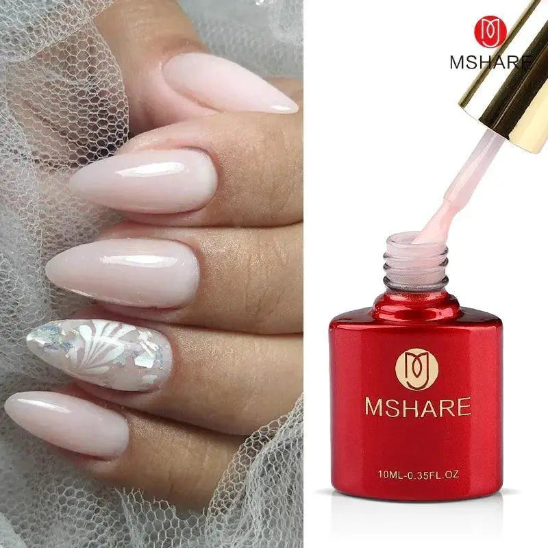 Milky White Nail Builder Gel For Salon Finish And Easy Use