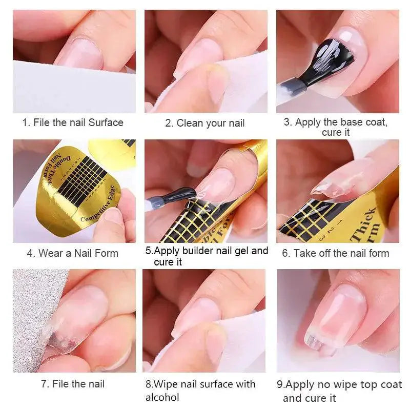 Milky White Nail Builder Gel For Salon Finish And Easy Use