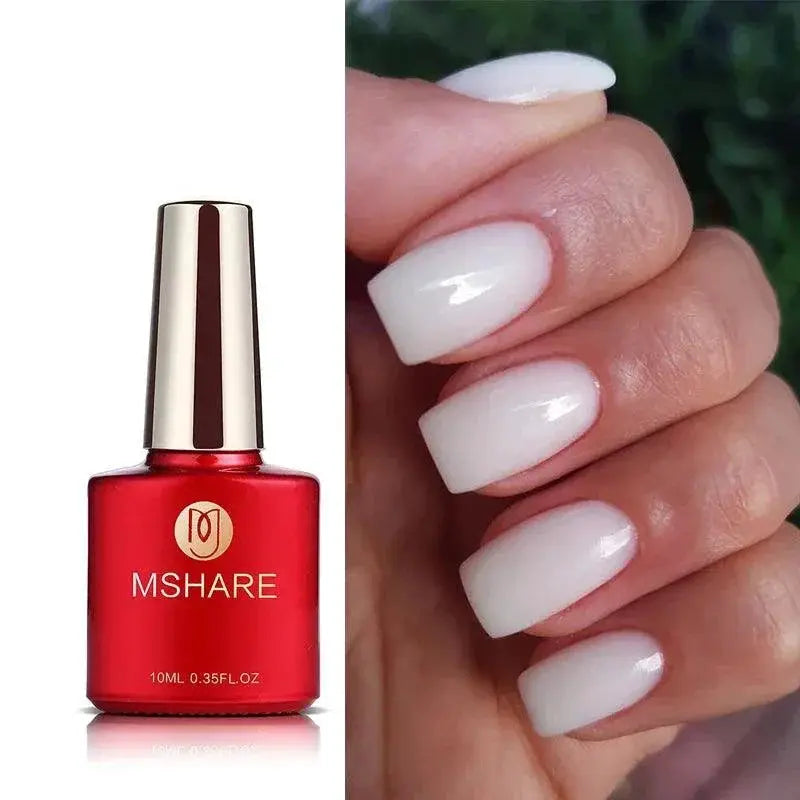 Milky White Nail Builder Gel For Salon Finish And Easy Use