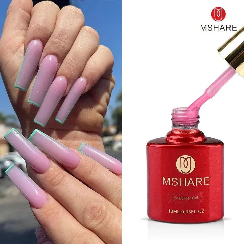 Milky White Nail Builder Gel For Salon Finish And Easy Use — product view 13