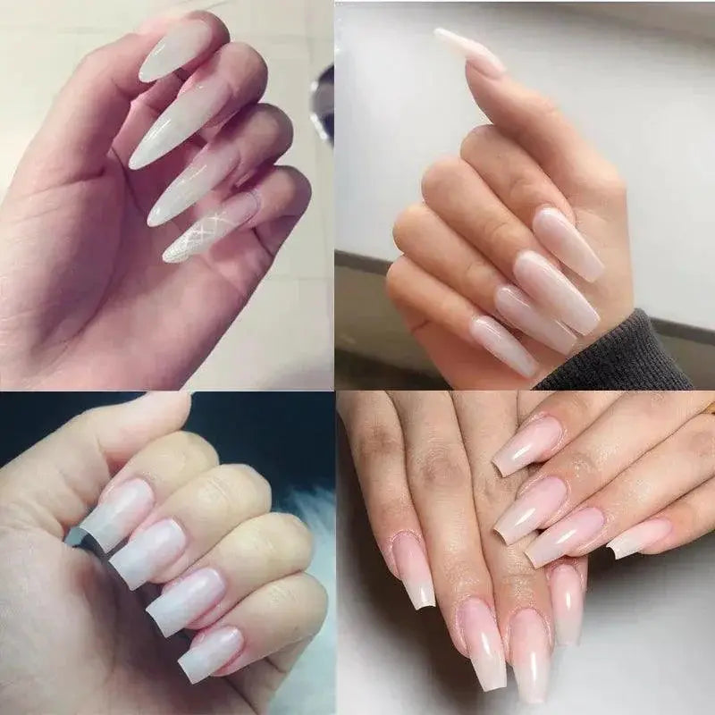 Milky White Nail Builder Gel For Salon Finish And Easy Use