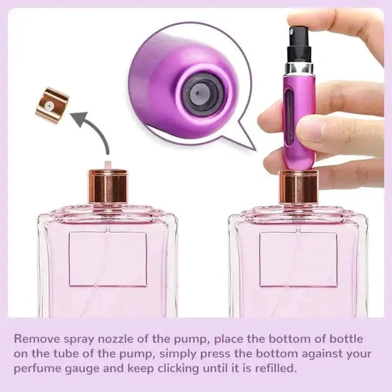 Mini Aluminum Atomizer Perfume Spray Container 5ml 8ml