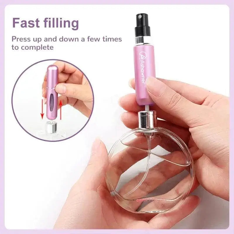 Mini Aluminum Atomizer Perfume Spray Container 5ml 8ml