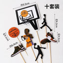 Mini Basketball Sneaker Cake Toppers for Boys Slam Dunk