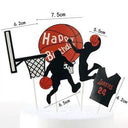Mini Basketball Sneaker Cake Toppers for Boys Slam Dunk