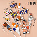 Mini Basketball Sneaker Cake Toppers for Boys Slam Dunk