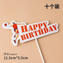 Mini Basketball Sneaker Cake Toppers for Boys Slam Dunk