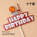 Mini Basketball Sneaker Cake Toppers for Boys Slam Dunk