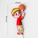 Mini Basketball Sneaker Cake Toppers for Boys Slam Dunk