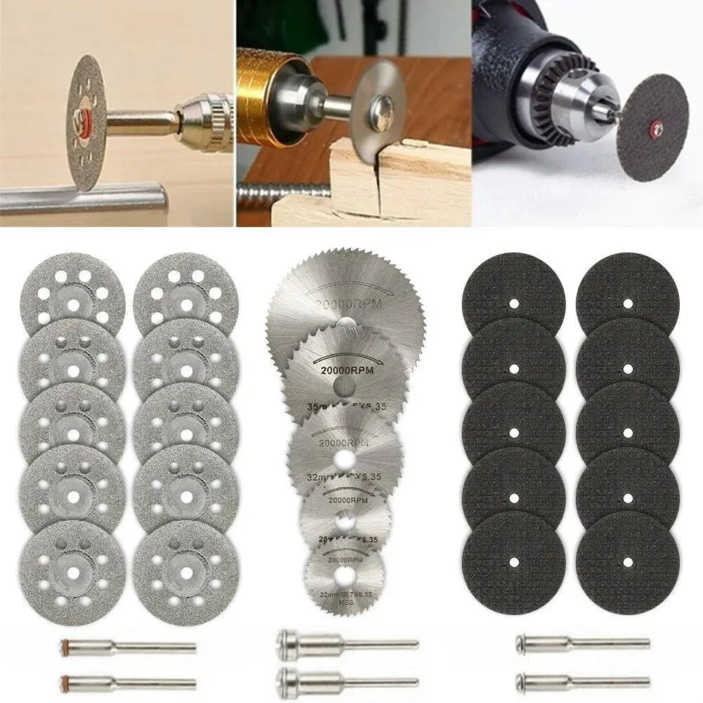 Mini Circular Saw Blade Set For Dremel Accessories 32Pcs
