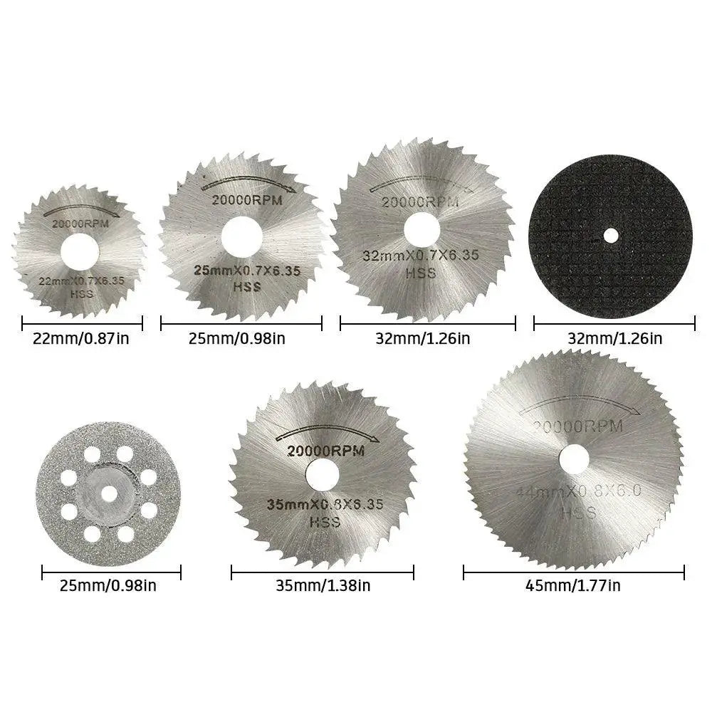 Mini Circular Saw Blade Set For Dremel Accessories 32Pcs