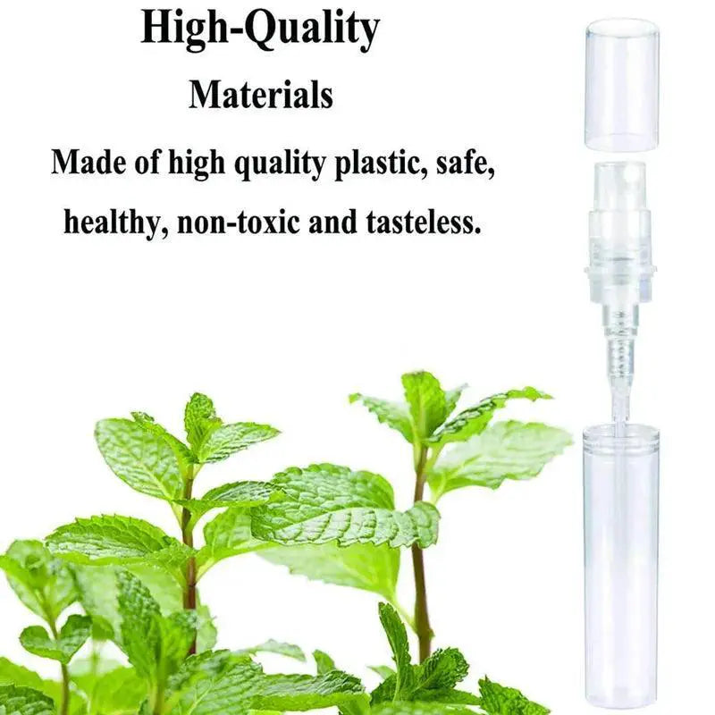 Mini Clear Plastic Spray Bottle Travel Set 20 Bottles