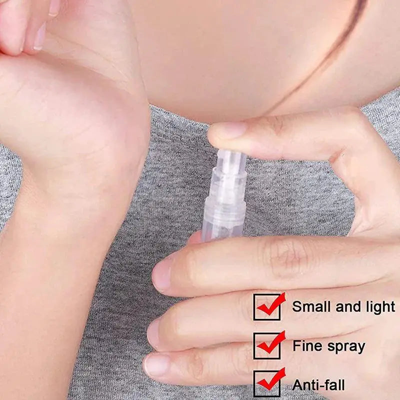 Mini Clear Plastic Spray Bottle Travel Set 20 Bottles