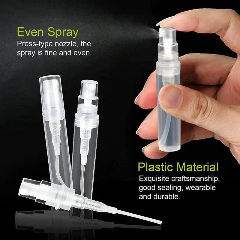 Mini Clear Plastic Spray Bottle Travel Set 20 Bottles