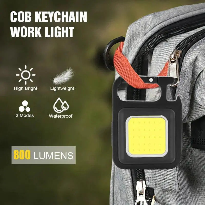 Mini COB Keychain Light Brighten Your Path 800 Lumens