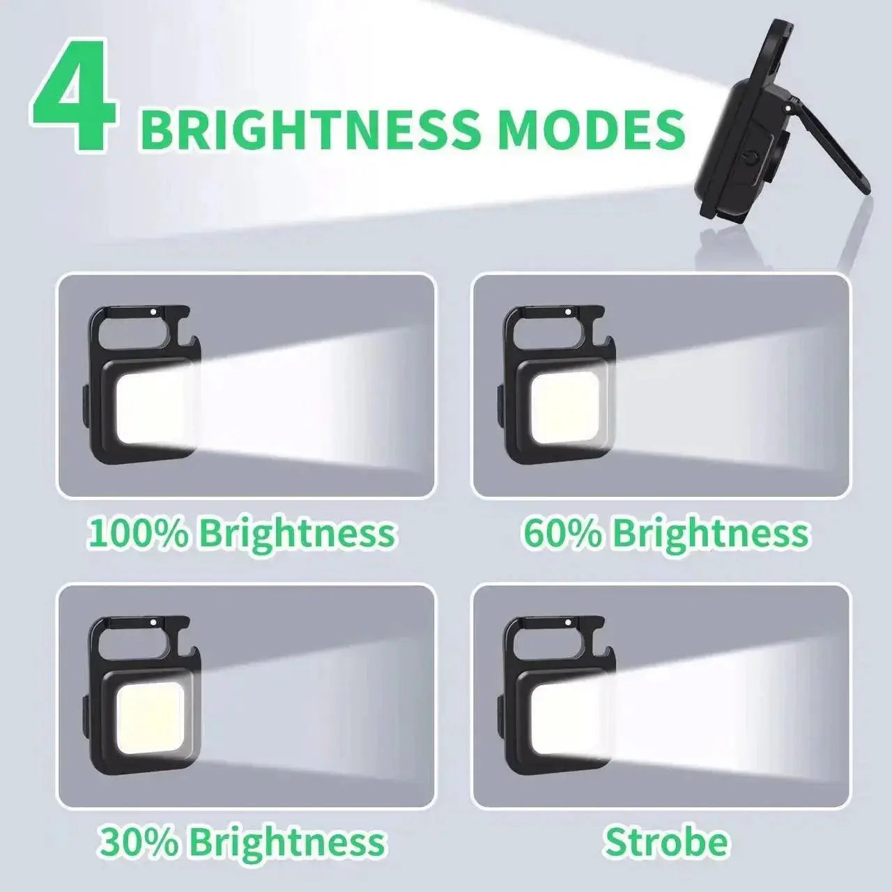 Mini COB Keychain Light Brighten Your Path 800 Lumens