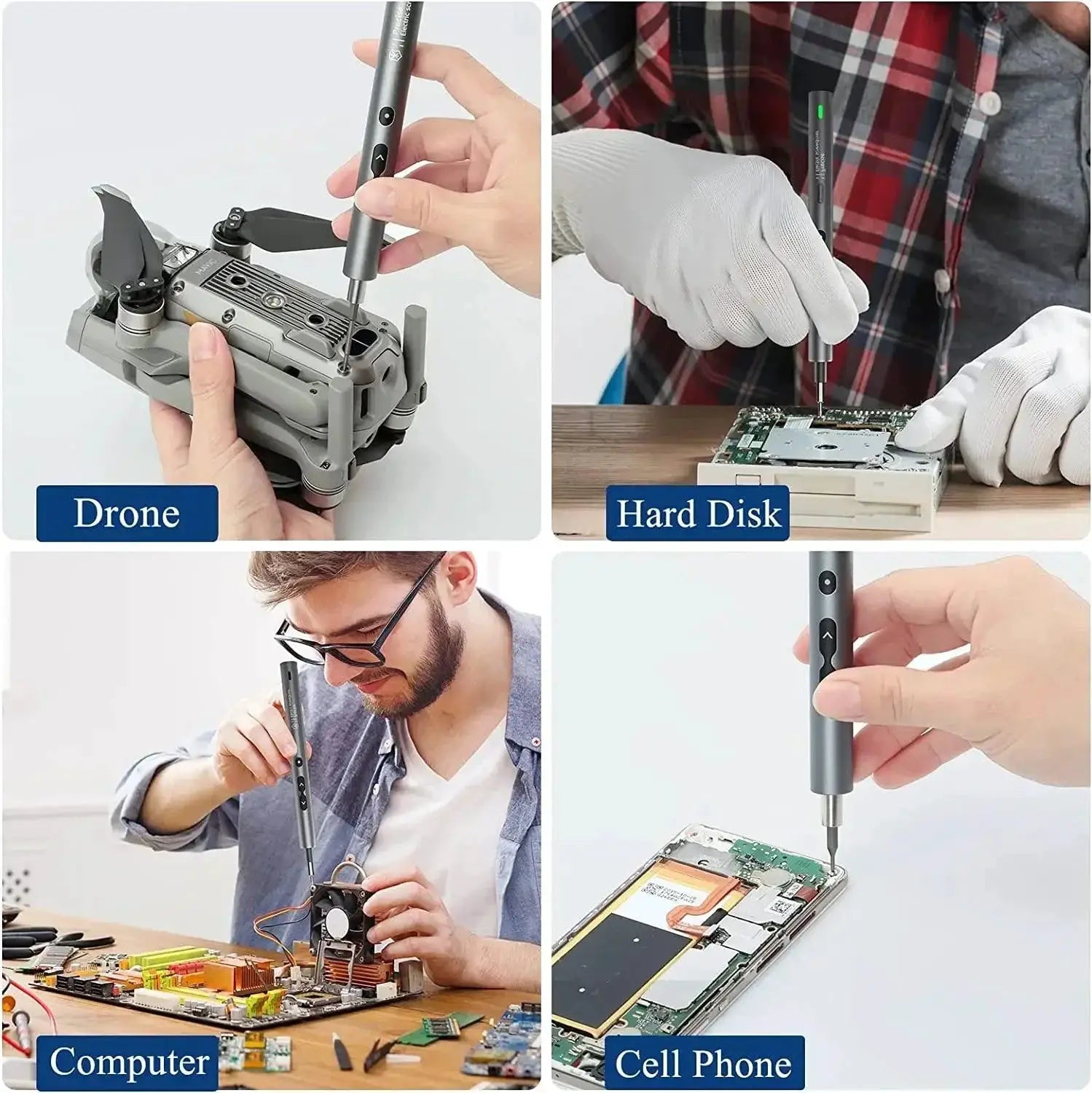 Mini Electric Screwdriver 12 in 1 Rechargeable Cordless Set