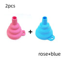 Space-Saving Silicone Funnel for Kitchen
