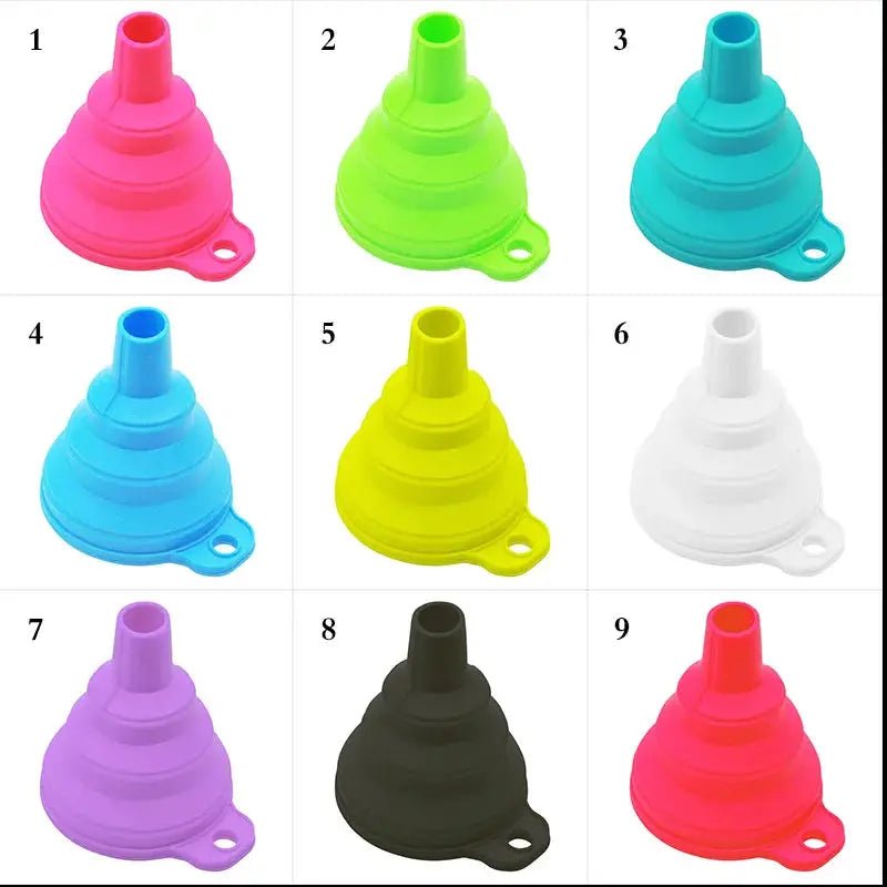 Mini Foldable Silicone Funnel Collapsible Portable Oil Beer Compact Kitchen