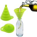 Space-Saving Silicone Funnel for Kitchen