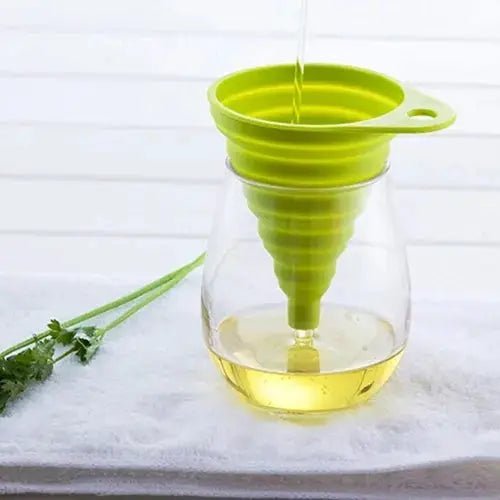 Mini Foldable Silicone Funnel Collapsible Portable Oil Beer Compact Kitchen