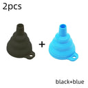 Space-Saving Silicone Funnel for Kitchen
