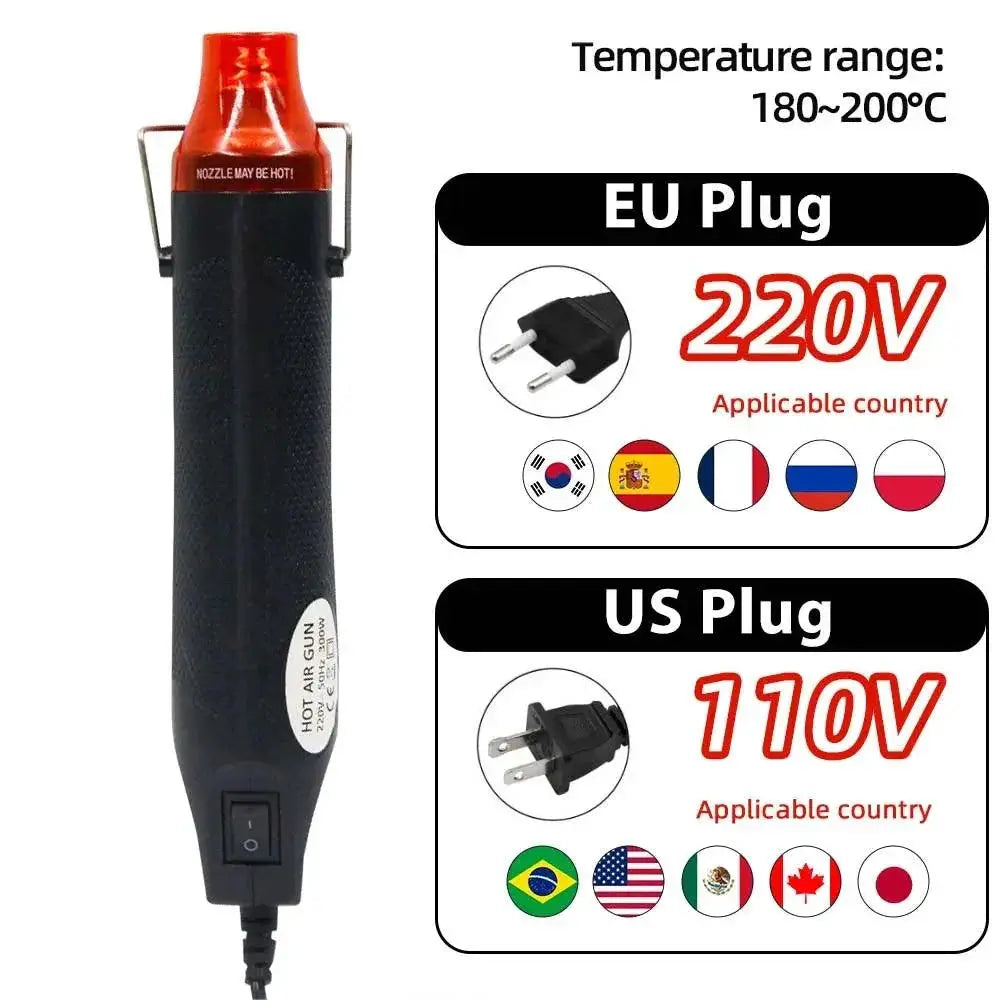 Mini Hot Air Gun Blower For DIY Craft Projects Rubber Stamp