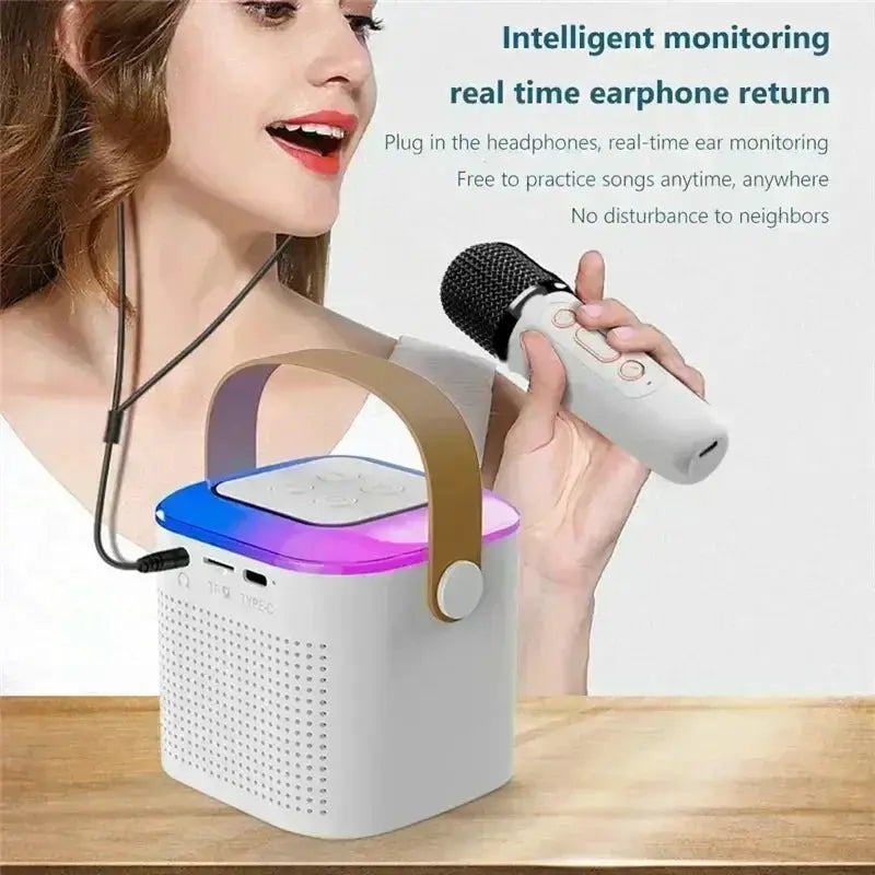 Mini Karaoke Machine Portable Bluetooth Speaker For Parties - OurLum.com