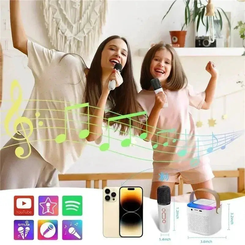 Mini Karaoke Machine Portable Bluetooth Speaker For Parties - OurLum.com