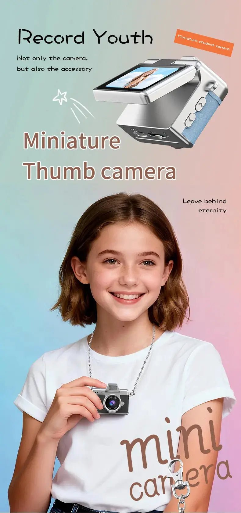 Mini Keychain Camera 1080P HD Video Captures Moments on the Go for Students 2026