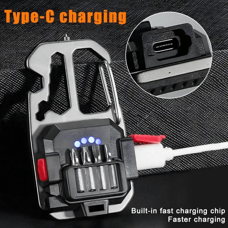 Mini LED Keychain Flashlight Versatile Outdoor Tool