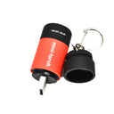Mini LED Keychain Flashlight Compact USB Rechargeable Torch