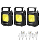 Mini LED Keychain Flashlight USB Rechargeable