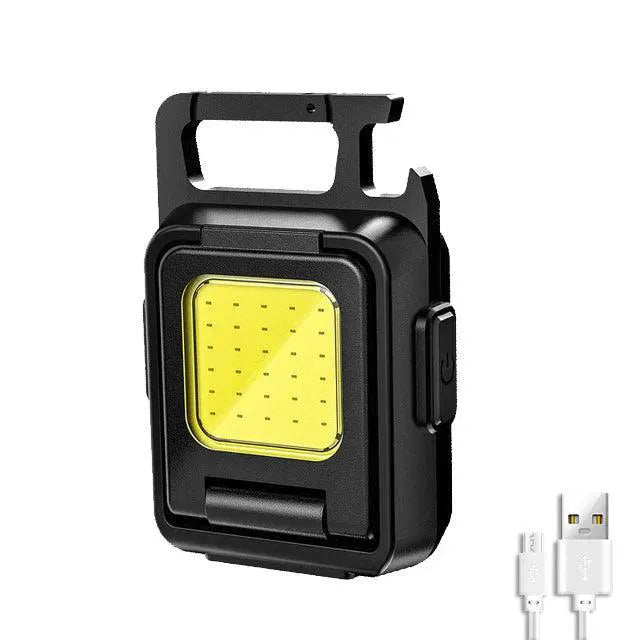 Mini LED Keychain Flashlight USB Rechargeable Portable Light