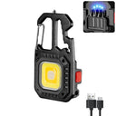 Mini LED Keychain Work Light USB Rechargeable Flashlight